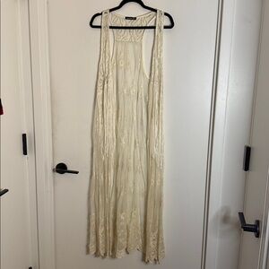 You Are Not Alone Maxi Fringe Lace Vest